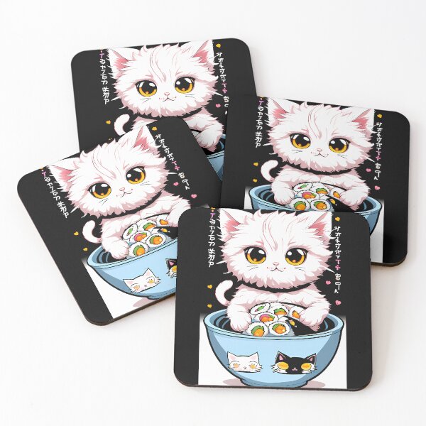 Item preview, Cute Kitten Sushi Delight designed and sold by Mechanical-Artt.