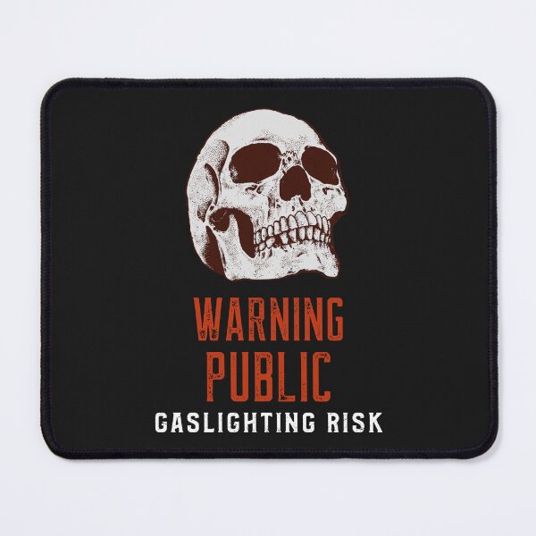 Item preview, Cautionary Skull: Gaslighting Risk designed and sold by RootedBrussel.