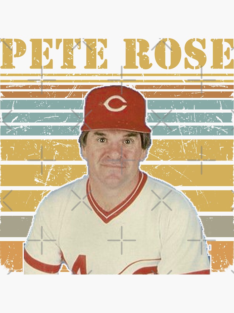 Pete Rose Men's Cincinnati Reds Throwback Jersey - White Authentic