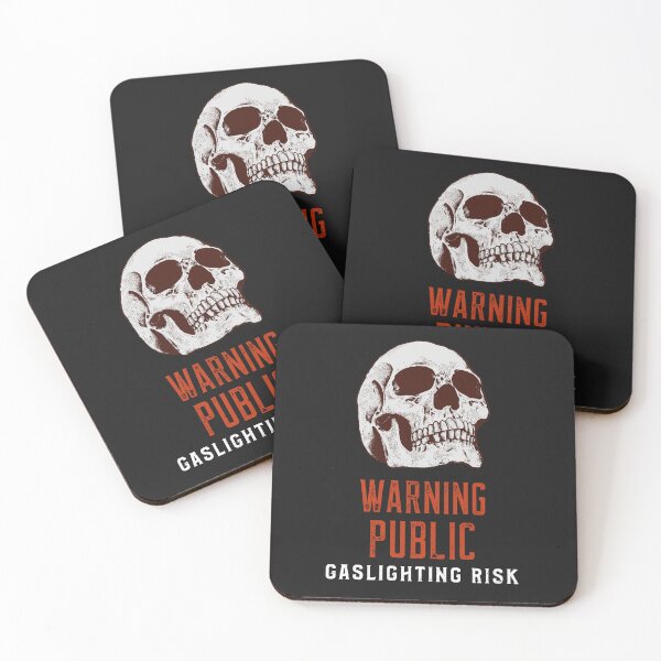 Item preview, Cautionary Skull: Gaslighting Risk designed and sold by RootedBrussel.