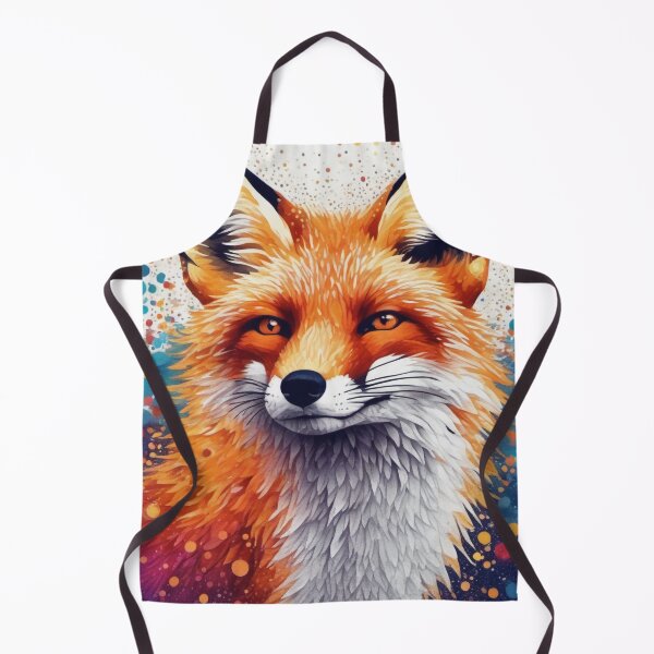 Item preview, Dot Painting of a Red Fox, Vibrant, Fox  designed and sold by BirdsnStuff.