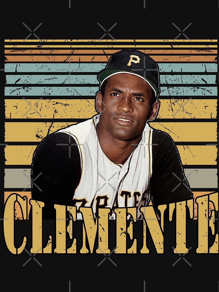 Roberto Clemente Pittsburgh Pirates Homage Illustration Tri-Blend T-Shirt -  Heather Gray