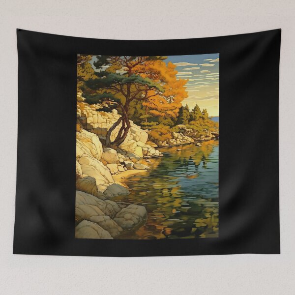 Item preview, Cattails along the Shoreline of Georgian Bay Graphic designed and sold by viaan-tam.