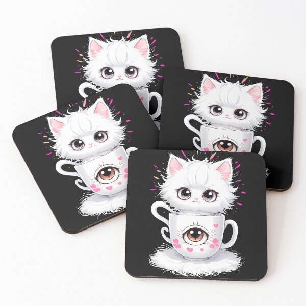 Item preview, Espresso Cuddles with Kitten designed and sold by Mechanical-Artt.