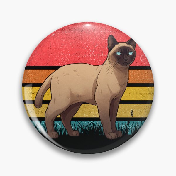 Artikelvorschau, Burmese Cat Vintage Retro Sunset entworfen und verkauft von rafaeltto.