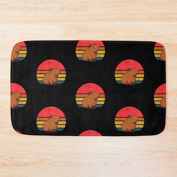 Item preview, Capybara Vintage Retro Sunset designed and sold by rafaeltto.