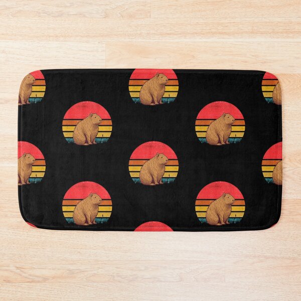 Item preview, Capybara Vintage Retro Sunset designed and sold by rafaeltto.