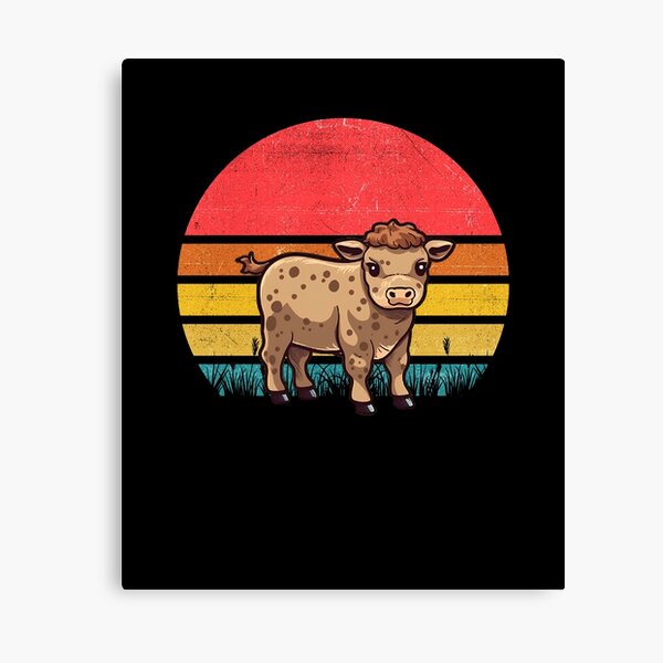 Item preview, Cattle Vintage Retro Sunset designed and sold by rafaeltto.
