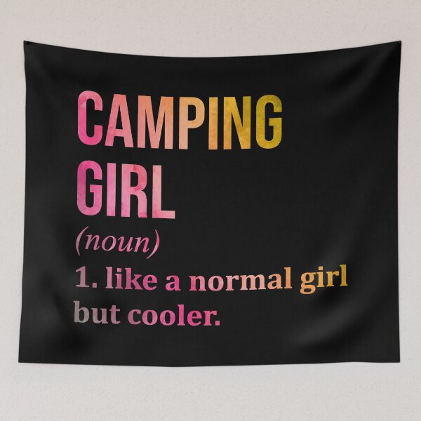 Item preview, Camping Girl Definition in Watercolor designed and sold by XCIV.