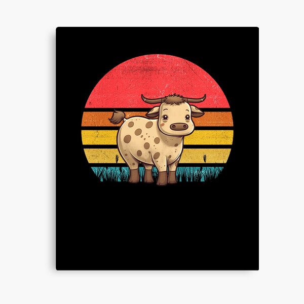 Item preview, Cattle Vintage Retro Sunset designed and sold by rafaeltto.