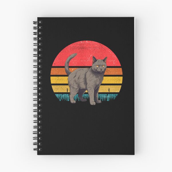 Item preview, Chartreux Cat Vintage Retro Sunset designed and sold by rafaeltto.