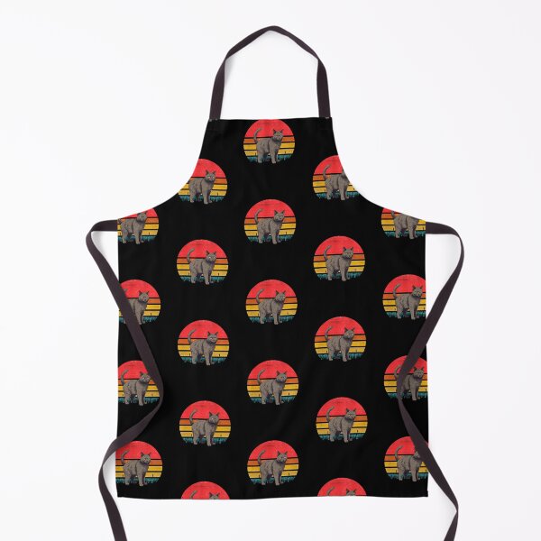 Item preview, Chartreux Cat Vintage Retro Sunset designed and sold by rafaeltto.
