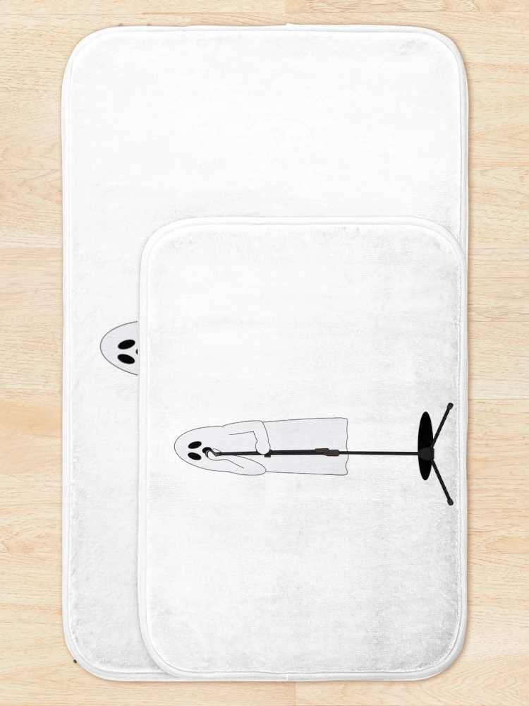 Thumbnail 5 of 6, Bath Mat, Sheet Ghost Singer Ghost Rocker Collection designed and sold by limitLIS.
