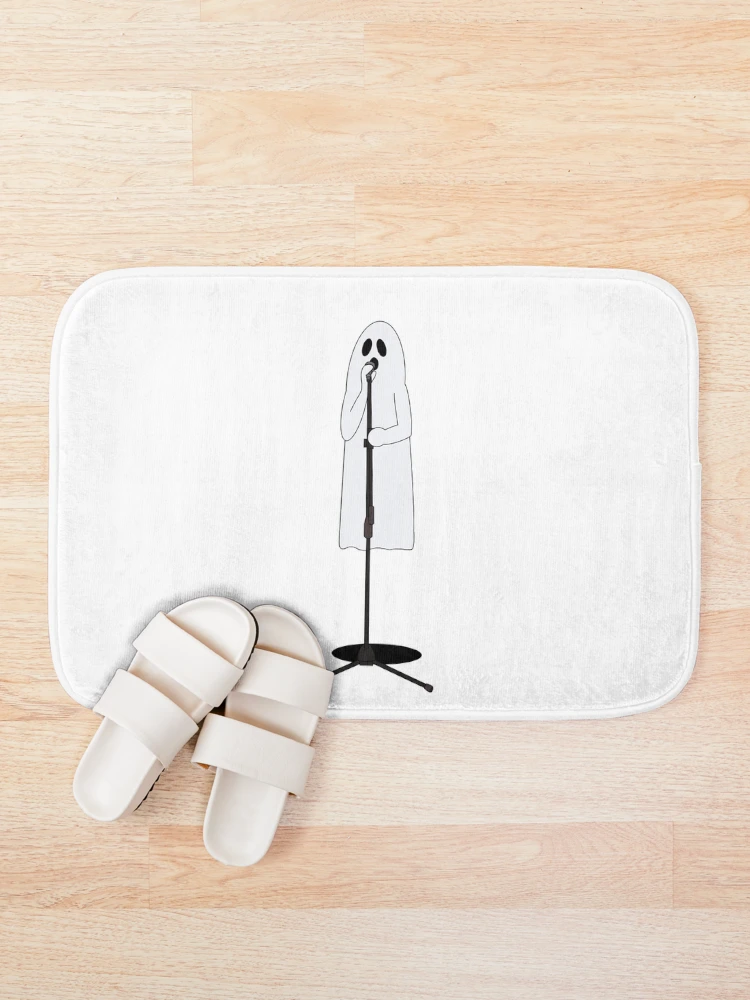 Thumbnail 1 of 6, Bath Mat, Sheet Ghost Singer Ghost Rocker Collection designed and sold by limitLIS.