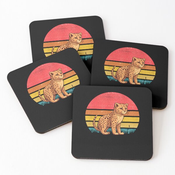 Item preview, Cheetah Vintage Retro Sunset designed and sold by rafaeltto.