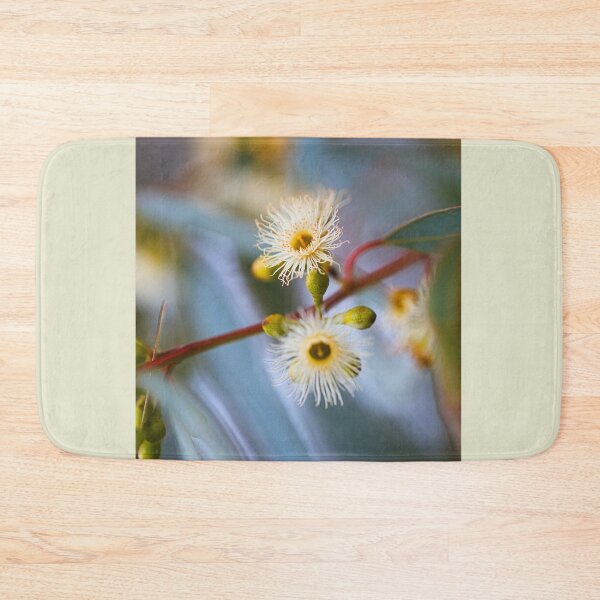 Item preview, Soft Eucalyptus Flowers Rock designed and sold by Joy Watson - Natural Light Photography .