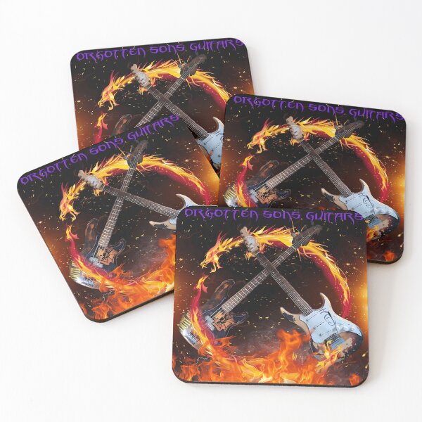 Item preview, Fire dragon circling Forgotten Sons' Guitars  designed and sold by Forgotten-Sons.