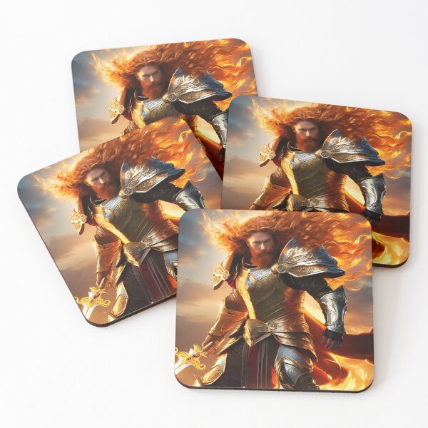 Item preview, Fire Warrior King with a Sword and Heavy Armor designed and sold by Joyful-Express.