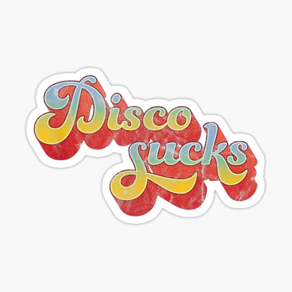 Disco Cheeks Vinyl Sticker