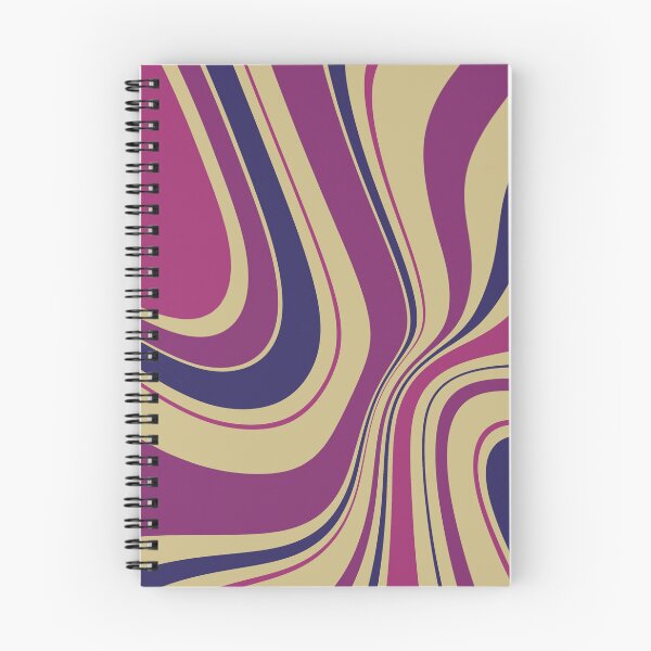 Aperçu de l'œuvre Magenta Indigo Violet Artistique Liquide Inward Swirl Marble Line Contour Abstract Contemporary Pattern créée et vendue par ZodiacGradient.