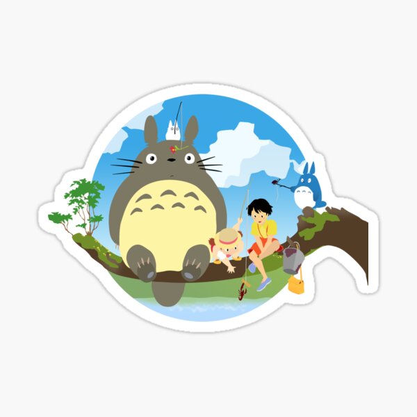 Totoro in the Chest Sticker