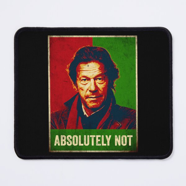 Item preview, Imran Khan Absolutely Not Pakistan PTI Flag Vintage designed and sold by WilliamStunner.