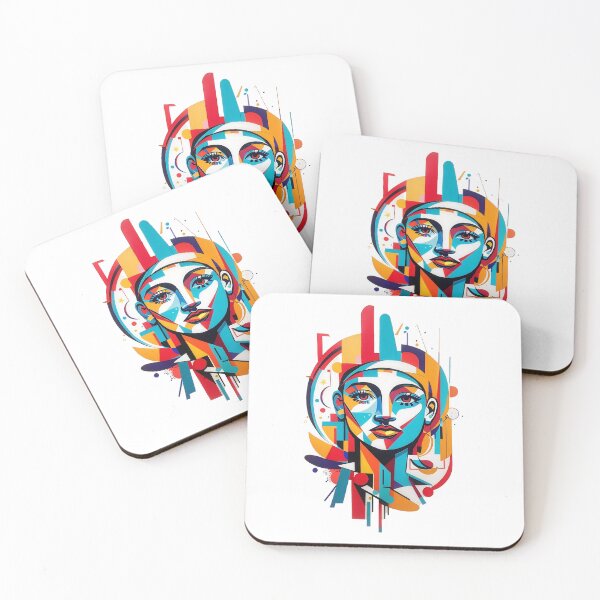 Item preview, A vibrant abstract logo of a lady painted designed and sold by Noblegraphics.
