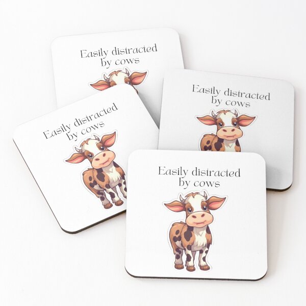 Item preview, Easily Distracted by Cows designed and sold by Yana Grech.