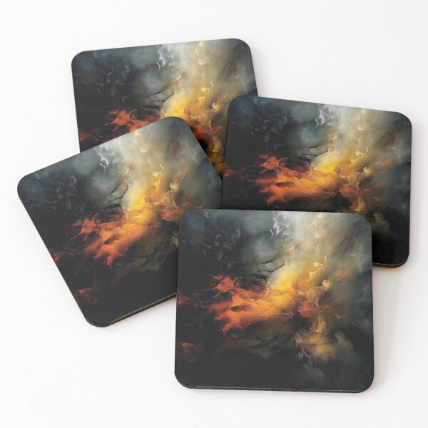 Item preview,      "Sacred Inferno: Smoke and Fire in Beautifully Textured Brushstrokes" designed and sold by WhiteWolfe0127.