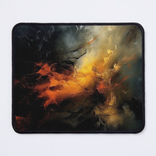 Item preview, "Sacred Inferno: Smoke and Fire in Beautifully Textured Brushstrokes" designed and sold by WhiteWolfe0127.