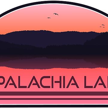 "Apalachia Lake North Carolina Red Sunrise" Sticker for Sale by esskay