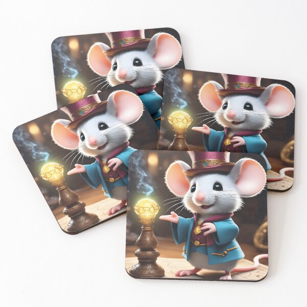 Item preview, kawaii mouse plays magician designed and sold by Mauswohn.