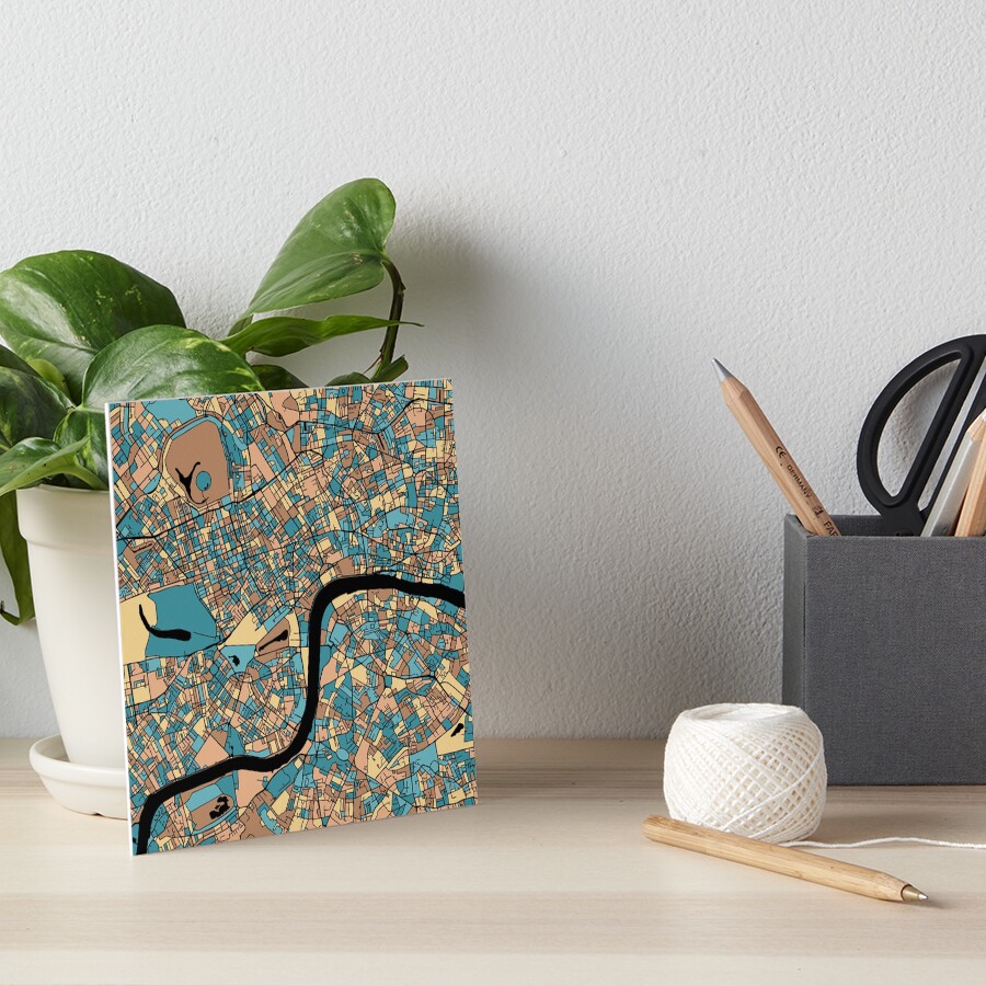 Item preview, Art Board Print designed and sold by PatternMaps.