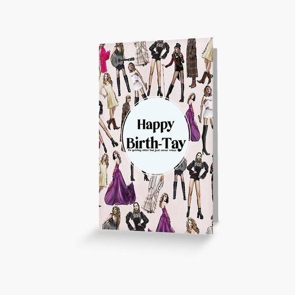 Funny Birthday Card Taylor Swift Inspired Taylor Swift Crying Feeling 22  Happy Birthday Greeting Card Tay Tay Bday 