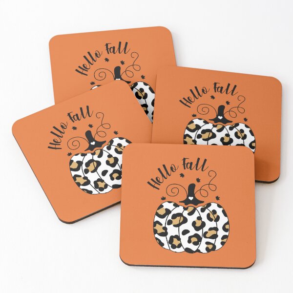 Item preview, Cute Pumpkin Leopard Hello Fall designed and sold by Tetete.