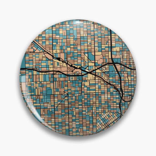 Artikelvorschau, Miami-Kartenmuster in Mid-Century-Pastell entworfen und verkauft von PatternMaps.