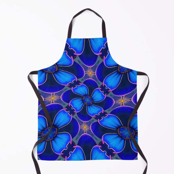 Item preview, Deep Blue Floral Pattern designed and sold by Patternflower.