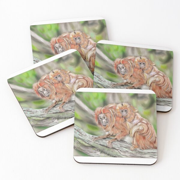 Item preview, Mother Tamarin & Young  designed and sold by animal-inspired.