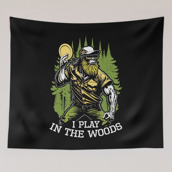 Item preview, Funny Disc Golf Player Bigfoot I Play In The Woods designed and sold by GrandeDuc.