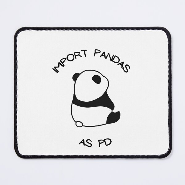 Item preview, Data Science Import Pandas cute sticker designed and sold by Nerdy Vogue.