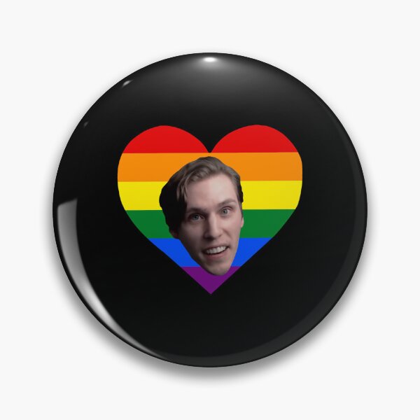 Item preview, Jerma-Heart shaped pride gay flag designed and sold by boeanddraya.