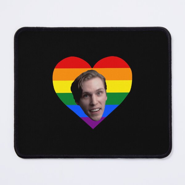 Item preview, Jerma-Heart shaped pride gay flag designed and sold by boeanddraya.