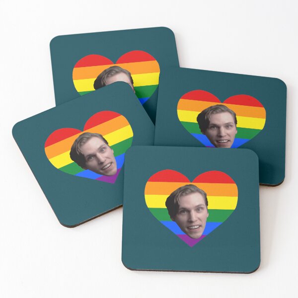 Item preview, Jerma-Heart shaped pride gay flag designed and sold by boeanddraya.