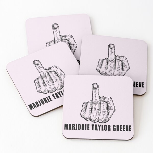 Item preview, Fuck Marjorie Taylor Greene Political Button designed and sold by AbnerKenzie.