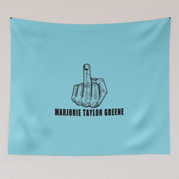 Item preview, Fuck Marjorie Taylor Greene Political Button designed and sold by AbnerKenzie.