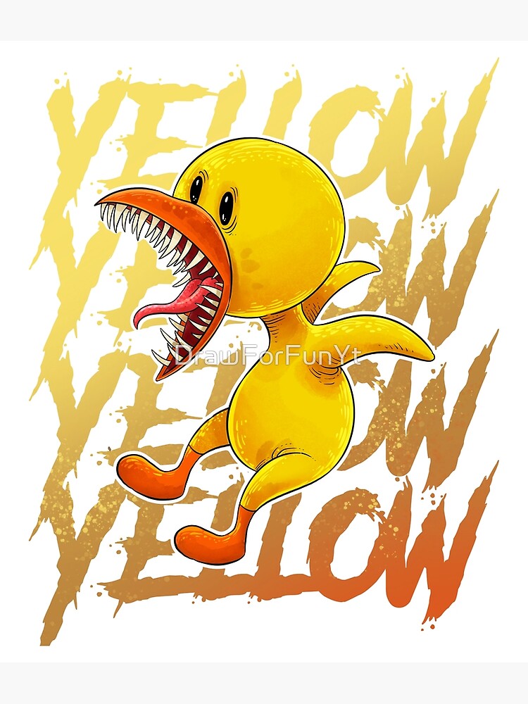 Yellow Rainbow Friends Fan art Poster for Sale by DrawForFunYt