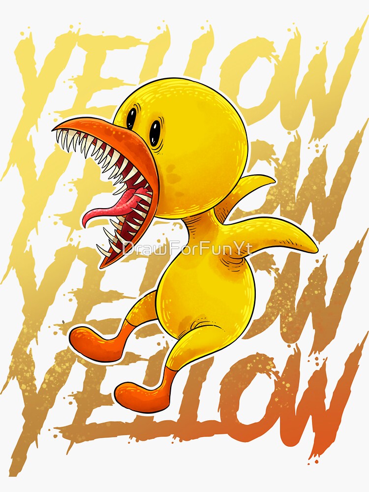Yellow Rainbow Friends Fan art | Sticker