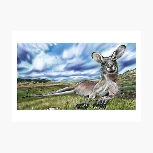 Item preview, Just chilling with Kangaroo  designed and sold by animal-inspired.