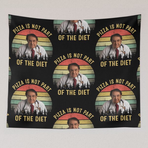 Item preview, Pizza Is Not Part Of The Diet Dr Now Vintage designed and sold by stauffe-rman.