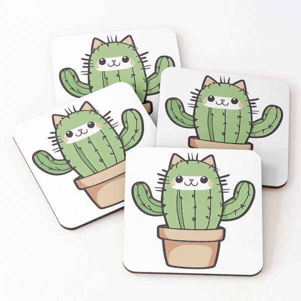 Item preview, Cat Cactus art illustration designed and sold by Niktarka.